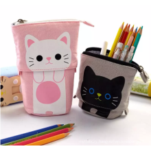 Cute Pen Bag Pencil Box Pencilcase Pencil Bag Flexible Big Cat Pencil Case Fabric Quality School Supplies Stationery Gift